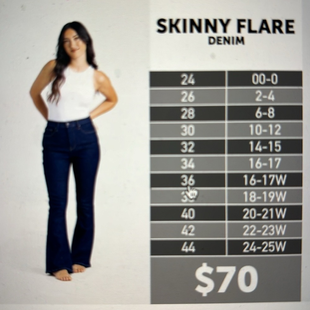 LuLaRoe Skinny Flare Denim Eclipse Wash
